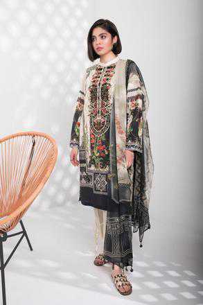 Sapphire Cascade Mist B Summer Lawn Collection 2020 | Sapphire Lawn